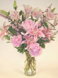 Pretty and Pink  Peonies and Lilies